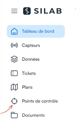 Menu Points de contrôle