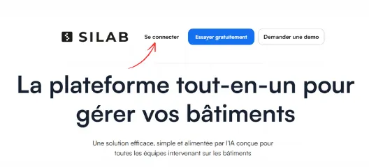 Page de connexion app.silab.cloud