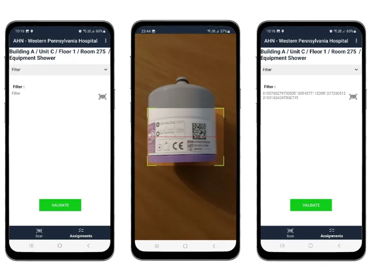 Scan du QR code d’un filtre et saisie automatique de sa référence