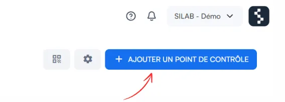 Bouton Ajouter un point de contrôle