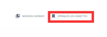 Option Épingler les vignettes