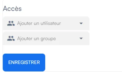 Section Accès : Public, Interne, Confidentiel
